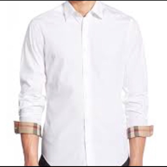 mens burberry button down sale